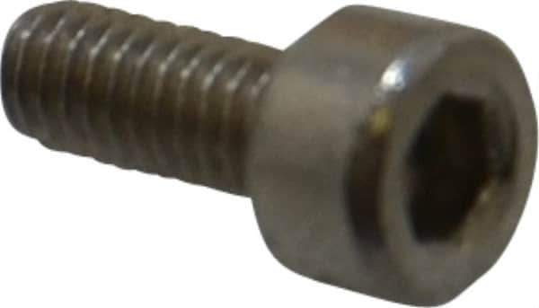 Value Collection - M2.5x0.45 Metric Coarse Hex Socket Drive, Socket Cap Screw - Grade 18-8 & Austenitic A2 Stainless Steel, Uncoated, Fully Threaded, 6mm Length Under Head - Industrial Tool & Supply