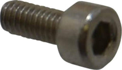 Value Collection - M2.5x0.45 Metric Coarse Hex Socket Drive, Socket Cap Screw - Grade 18-8 & Austenitic A2 Stainless Steel, Uncoated, Fully Threaded, 6mm Length Under Head - Industrial Tool & Supply