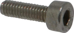 Value Collection - M2.5x0.45 Metric Coarse Hex Socket Drive, Socket Cap Screw - Grade 18-8 & Austenitic A2 Stainless Steel, Uncoated, Fully Threaded, 8mm Length Under Head - Industrial Tool & Supply