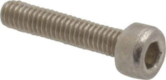 Value Collection - M2.5x0.45 Metric Coarse Hex Socket Drive, Socket Cap Screw - Grade 18-8 & Austenitic A2 Stainless Steel, Uncoated, Fully Threaded, 12mm Length Under Head - Industrial Tool & Supply