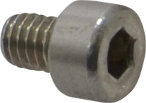 Value Collection - M4x0.70 Metric Coarse Hex Socket Drive, Socket Cap Screw - Grade 18-8 & Austenitic A2 Stainless Steel, Uncoated, Fully Threaded, 5mm Length Under Head - Industrial Tool & Supply
