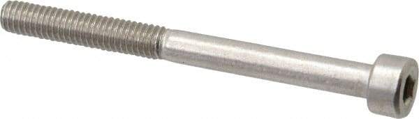 Value Collection - M4x0.70 Metric Coarse Hex Socket Drive, Socket Cap Screw - Grade 18-8 & Austenitic A2 Stainless Steel, Uncoated, Partially Threaded, 45mm Length Under Head - Industrial Tool & Supply