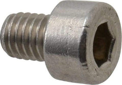 Value Collection - M5x0.80 Metric Coarse Hex Socket Drive, Socket Cap Screw - Grade 18-8 & Austenitic A2 Stainless Steel, Uncoated, Fully Threaded, 6mm Length Under Head - Industrial Tool & Supply