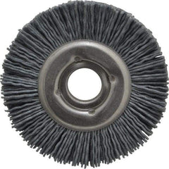 Osborn - 3" OD, 5/8" Arbor Hole, Crimped Nylon Wheel Brush - 1/2" Face Width, 5/8" Trim Length, 20,000 RPM - Industrial Tool & Supply