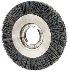Osborn - 8" OD, 2" Arbor Hole, Crimped Nylon Wheel Brush - 7/8" Face Width, 1-1/2" Trim Length, 4,500 RPM - Industrial Tool & Supply