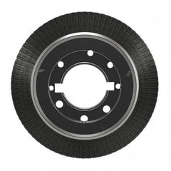 Osborn - 8" OD, 2" Arbor Hole, Crimped Steel Wheel Brush - 5/8" Face Width, 1-1/2" Trim Length, 0.008" Filament Diam, 4,500 RPM - Industrial Tool & Supply