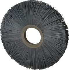 Osborn - 8" OD, 2" Arbor Hole, Crimped Nylon Wheel Brush - 1/2" Face Width, 2-5/8" Trim Length, 5,500 RPM - Industrial Tool & Supply
