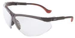 Uvex - SCT-Reflect 50 Lenses, Framed Safety Glasses - Scratch Resistant, Black Polycarbonate Frame, Adjustable Temples, Size Universal, Wrap Around - Industrial Tool & Supply