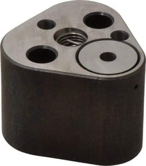 Dayton Lamina - 5/8" Shank Diam, 2-1/8" Base Length x 2-3/32" Base Width x 1-5/8" Base Height, 3/8-16 Thread, Alloy Steel Mold Punch Retainer - 1/4" Dowel Diam, 3/4" Length Between Dowel & Screw, 2" Thread Length, Ball Lock, Heavy Duty (HRT) Series - Industrial Tool & Supply