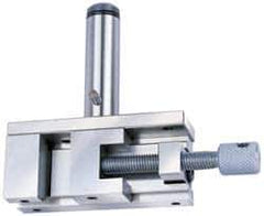 Accupro - 1.962 Jaw Opening Capacity, 42.93mm Jaw Height, Toolmaker's Vise - Flat Jaw, 123mm OAL x 38.1mm OAW x 4.54" OAH - Industrial Tool & Supply
