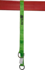 Miller - 6' Long, Cross-Arm Strap - 400 Lb Capacity, Nylon Webbing with Steel D-Rings - Industrial Tool & Supply