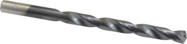 Chicago-Latrobe - 21/64" 135° Cobalt Jobber Drill - TiAlN Finish, Right Hand Cut, Spiral Flute, Straight Shank, 4-5/8" OAL, Split Point - Industrial Tool & Supply