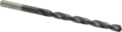 Chicago-Latrobe - #7 135° Cobalt Jobber Drill - TiAlN Finish, Right Hand Cut, Spiral Flute, Straight Shank, 3-5/8" OAL, Split Point - Industrial Tool & Supply