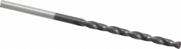 Chicago-Latrobe - #42 135° Cobalt Jobber Drill - TiAlN Finish, Right Hand Cut, Spiral Flute, Straight Shank, 2-1/4" OAL, Split Point - Industrial Tool & Supply