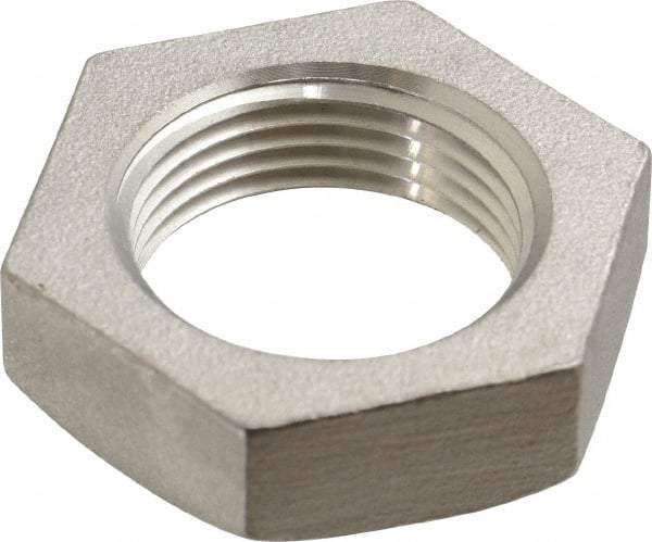 Merit Brass - 3/4" Grade 316 Stainless Steel Pipe Locknut - FNPSL End Connections, 150 psi - Industrial Tool & Supply