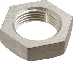 Merit Brass - 3/4" Grade 316 Stainless Steel Pipe Locknut - FNPSL End Connections, 150 psi - Industrial Tool & Supply