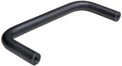 Amatom Electronic Hardware - 4-13/16" Long x 1-1/2" High, Round Handle - Black Oxide Finish, Stainless Steel, 4-1/2" Center to Center - Industrial Tool & Supply