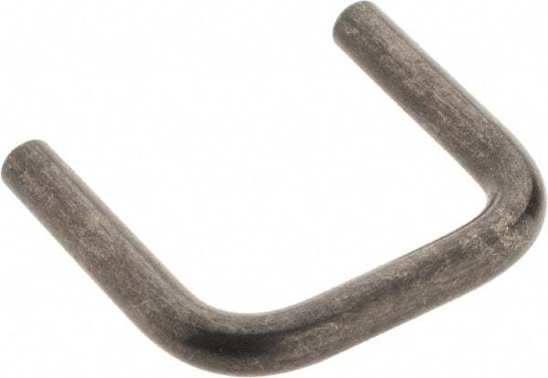 Amatom Electronic Hardware - 1-5/32" Long x 1" High, Round Handle - Black Oxide Finish, Stainless Steel, 1" Center to Center - Industrial Tool & Supply