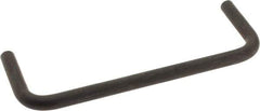 Amatom Electronic Hardware - 4-1/4" Long x 1-1/2" High, Round Handle - Black Oxide Finish, Stainless Steel, 4" Center to Center - Industrial Tool & Supply