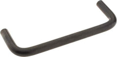 Amatom Electronic Hardware - 4-1/4" Long x 1-1/2" High, Round Handle - Black Oxide Finish, Stainless Steel, 4" Center to Center - Industrial Tool & Supply