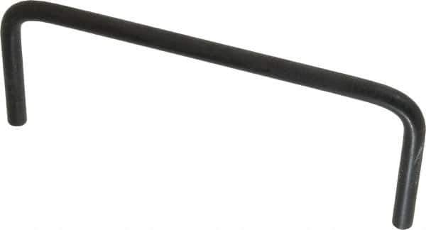 Amatom Electronic Hardware - 5-1/4" Long x 2" High, Round Handle - Black Oxide Finish, Stainless Steel, 5" Center to Center - Industrial Tool & Supply