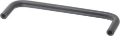 Amatom Electronic Hardware - 4-13/16" Long x 1-1/2" High, Round Handle - Black Anodized, Aluminum, 4-1/2" Center to Center - Industrial Tool & Supply