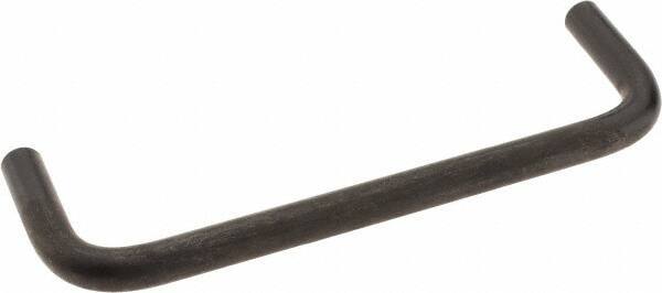 Amatom Electronic Hardware - 4-7/8" Long x 1-1/2" High, Round Handle - Black Oxide Finish, Stainless Steel, 4-9/16" Center to Center - Industrial Tool & Supply