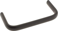Amatom Electronic Hardware - 4-9/32" Long x 0.44" Wide x 2" High, Oval Handle - Black Oxide Finish, Stainless Steel, 4" Center to Center - Industrial Tool & Supply