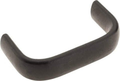Amatom Electronic Hardware - 2-25/32" Long x 0.63" Wide x 1-1/2" High, Oval Handle - Black Oxide Finish, Stainless Steel, 2-1/2" Center to Center - Industrial Tool & Supply
