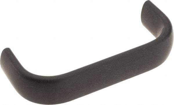Amatom Electronic Hardware - 3-9/32" Long x 0.63" Wide x 1-9/32" High, Oval Handle - Black Anodized, Aluminum, 3" Center to Center - Industrial Tool & Supply