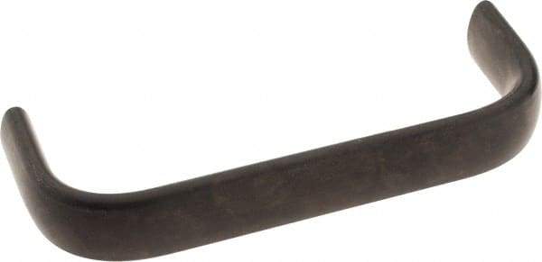 Amatom Electronic Hardware - 4-9/32" Long x 0.63" Wide x 1-1/2" High, Oval Handle - Black Oxide Finish, Stainless Steel, 4" Center to Center - Industrial Tool & Supply