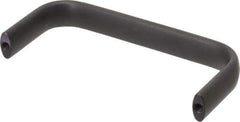 Amatom Electronic Hardware - 4-25/32" Long x 0.63" Wide x 2" High, Oval Handle - Black Anodized, Aluminum, 4-1/2" Center to Center - Industrial Tool & Supply