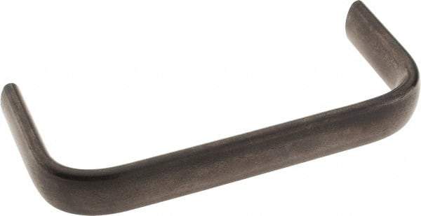 Amatom Electronic Hardware - 4-25/32" Long x 0.63" Wide x 2" High, Oval Handle - Black Oxide Finish, Stainless Steel, 4-1/2" Center to Center - Industrial Tool & Supply