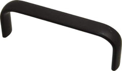 Amatom Electronic Hardware - 4-27/32" Long x 0.63" Wide x 1-3/4" High, Oval Handle - Black Anodized, Aluminum, 4-9/16" Center to Center - Industrial Tool & Supply