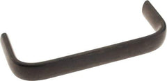Amatom Electronic Hardware - 4-27/32" Long x 0.63" Wide x 1-3/4" High, Oval Handle - Black Oxide Finish, Stainless Steel, 4-9/16" Center to Center - Industrial Tool & Supply