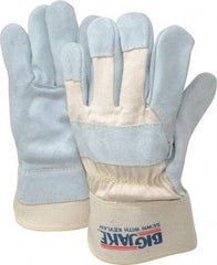 MCR Safety - Size XL (10) Split Cowhide General Protection Work Gloves - For General Purpose, Uncoated, Safety Cuff, Natural Pearl/White, Paired - Industrial Tool & Supply
