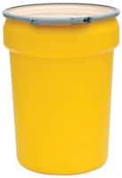 Eagle - 30 Gallon Capacity, Plastic Lever Lock, Yellow Lab Pack - 5 Gallon Container, Polyethylene, 220 Lb. Capacity, UN 1H2/X100/S Listing - Industrial Tool & Supply