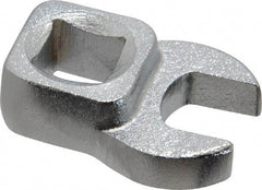 Blackhawk by Proto - 7/16" 3/8" Drive Chrome Open End Crowfoot Wrench - 1-7/32" OAL - Industrial Tool & Supply