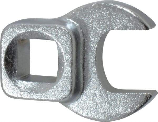 Blackhawk by Proto - 9/16" 3/8" Drive Chrome Open End Crowfoot Wrench - 1-13/32" OAL - Industrial Tool & Supply