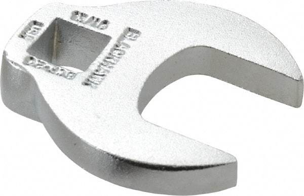 Blackhawk by Proto - 13/16" 3/8" Drive Chrome Open End Crowfoot Wrench - 1-23/32" OAL - Industrial Tool & Supply