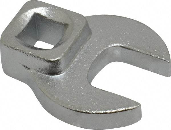 Blackhawk by Proto - 15mm 3/8" Drive Chrome Open End Crowfoot Wrench - 1-19/32" OAL - Industrial Tool & Supply