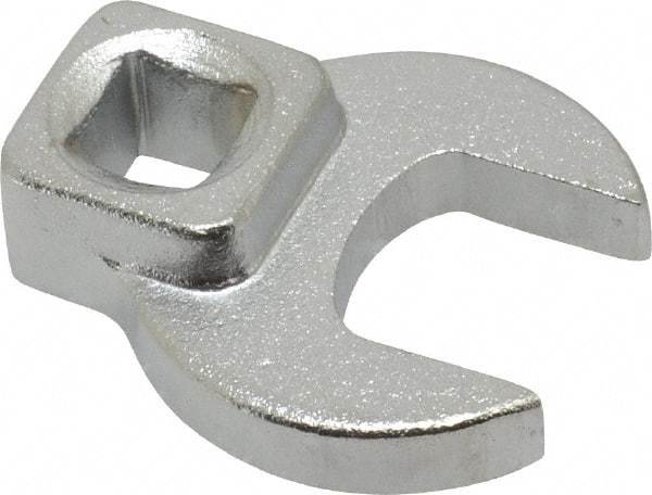 Blackhawk by Proto - 17mm 3/8" Drive Chrome Open End Crowfoot Wrench - 1-1/2" OAL - Industrial Tool & Supply