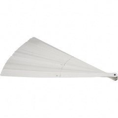 Starrett - 32 Piece, 0.001 to 0.03" Thick, Parallel Feeler Gage Set - 12" Leaf Length, 1/2" Wide, Tempered Steel - Industrial Tool & Supply