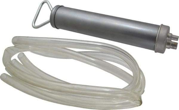 PRO-LUBE - Oil Lubrication Aluminum Suction Gun - For 12 oz Container, Use with Antifreeze, Biological Oils, Brake Fluids, Cooling Liquids, Fuel Oils, Mineral Oil, Petrol, Spirits, Synthetic Oil & Water - Industrial Tool & Supply