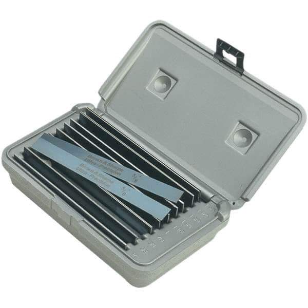 TESA Brown & Sharpe - 20 Piece, 6 Inch Long x 1/32 Inch Thick, Thin Parallel Set - 1-5/8 Inch High, 50 RC Hardness - Industrial Tool & Supply