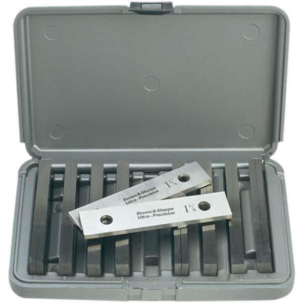 TESA Brown & Sharpe - 18 Piece, 6 Inch Long Parallel Set - 1-3/4 Inch High, 1/4 Inch Thick, 52-58 RC Hardness, Sold as 9 Pair - Industrial Tool & Supply