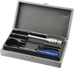 TESA Brown & Sharpe - 0.275 to 0.35", 2" Gage Depth, Mechanical Inside Hole Micrometer - 0.0001" Graduation, Ratchet Stop Thimble - Industrial Tool & Supply