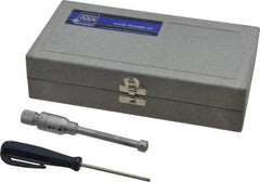 TESA Brown & Sharpe - 0.35 to 0.425", 2" Gage Depth, Mechanical Inside Hole Micrometer - 0.0001" Graduation, Ratchet Stop Thimble - Industrial Tool & Supply