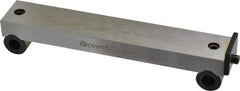 TESA Brown & Sharpe - 5-3/4 Inch Long x 1 Inch Wide x 0.0003 Inch Center to Center Accuracy, 0.0002 Inch Parallelism, 5 Inch Between Rolls, Sine Bar - Includes Back Plate - Industrial Tool & Supply
