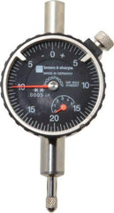 TESA Brown & Sharpe - 1/4" Range, 0-25-0 Dial Reading, 0.0005" Graduation Dial Drop Indicator - 1-11/16" Dial, 0.05" Range per Revolution, Revolution Counter - Industrial Tool & Supply